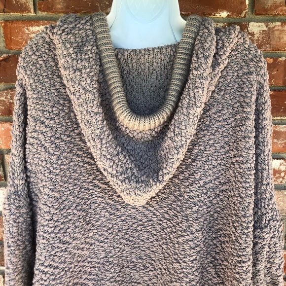 Pol gray hooded crop sweater size medium - Picture 6 of 8